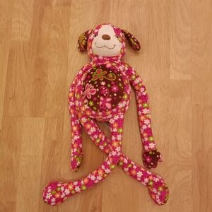Mary Meyer Pink Flower Print Pizzazz Dog Plus Stuffed